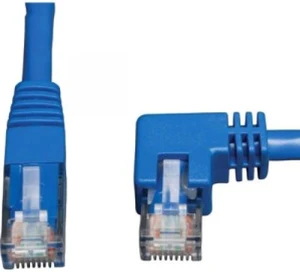 TRIPP LITE N204-005-BL-RA 5FT CAT6 BLUE 5 GIGABIT RIGHT ANGLE TO STRAIGHT PATCH CABLE TRIPP LITE N204-005-BL-RA 5FT CAT6 BLUE 5 GIGABIT RIGHT ANGLE TO STRAIGHT PATCH CABLE