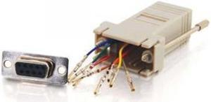 C2G 02941 RJ45/DB9F MODULAR ADAPTER GREY .