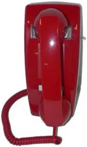 CORTELCO ITT-2554NDL-RD 255447-VBA-NDL Wall No Dial Red