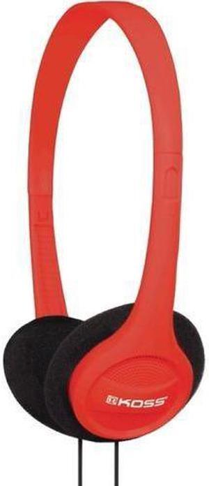 KOSS KPH7R RED PORTABLE ON EAR HEADPHONE ADJUSTABLE HEADBAND