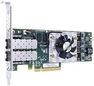QLOGIC QLE8362-SR-CK QLogic QLE8362 10Gigabit Ethernet Card - PCI Express x8 - 2 Port(s) - Optical Fiber - Low-profile