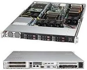 SUPERMICRO SYS-1018GR-T Supermicro SuperServer SYS-1018GR-T LGA2011 1400W 1U Rackmount Server Barebone System (Black)