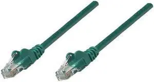 Intellinet Network Cable, Cat5e, UTP, RJ45 Male / RJ45 Male, 15.0 m (50 ft.), Green