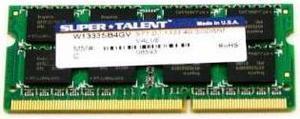 SUPER TALENT W1333SB4GV(SZ) Super Talent DDR3-1333 SODIMM 4GB Notebook Memory
