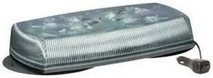 ECCO ECC5585CA-VM LED MINIBAR: REFLEX, 15IN, 12-24VDC, 18 FLASH PATTERNS, MAGNET MOUNT, CLEAR DOME