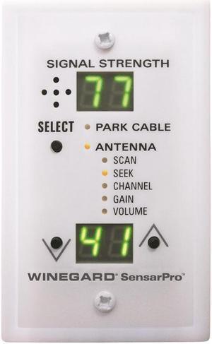 RV Motorhome Trailer Sensar Pro TV Signal Meter, High Grade Digital Tuner With Precise Aiming