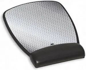 MOUSEPAD AND WRIST REST GEL BLKCOMPACT  LEATHERETT