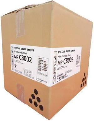 Black Toner Cartridge for Ricoh 841780 MP C6502SP, MP C8002SP, Genuine Ricoh Brand