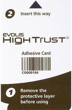 EVOLIS ACL003   PRIMACY PRINTER CONSUMABLES  ADHESIVE CLEANING CARD KIT: 50 ADHESIVE CARDS