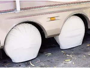 RV Motorhome Tire Guard- Trailer Wheel Covers 33-35" Pair