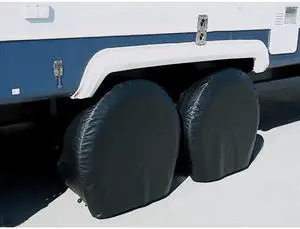 RV Trailer and Motorhome Tire Covers Size XL 27" to 29" 3 Year Warranty 2 Pack