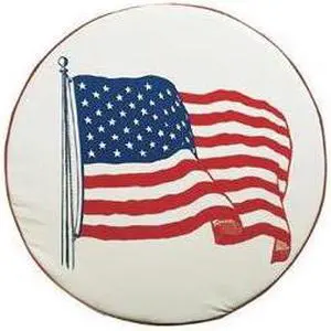 American Flag Spare Tire Patriot Cover Spare Tire Flag, Size B, 32.25 Inch Diame