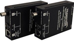 TRANSITION NETWORKS EOCPD4020-110 ETH OVER COAXPDBNC TO GB RJ45 POE+ SFP