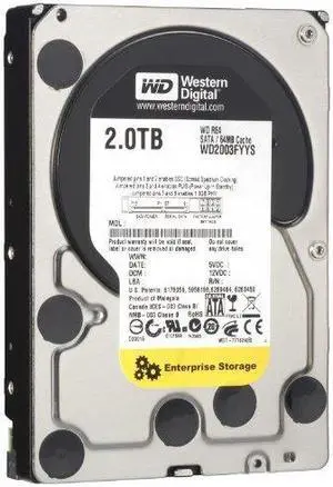 WESTERN DIGITAL WD2003FYYS 2TB 7200 RPM 64MB CACHE SATA