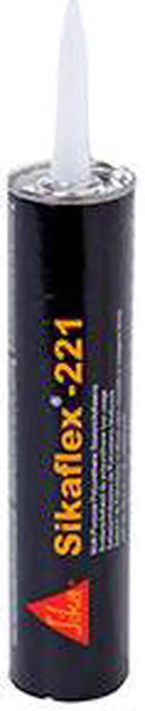 Sika 90893  flex 221 Multi-Purpose Polyurethane Sealant/Adhesive - 10.3oz(300ml) Cartridge - Black