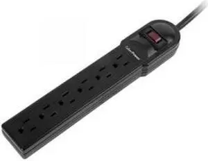 CYBERPOWER CYB#CSB606 Essential 6-Outlets Surge Suppressor with 900 Joules and 6FT Cord