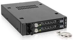 ICY DOCK ICY#MB492SKLB 2Bay 2.5 SAs SATA Mbl Rck Lock