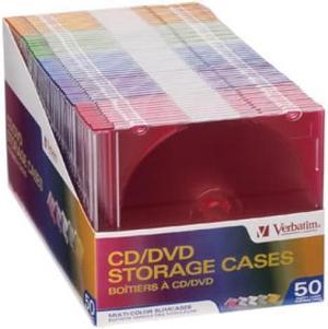 VERBATIM VER#94178 CD / DVD Color Slim Case 50 Pack