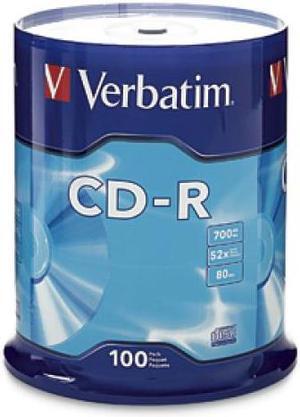 VERBATIM VER#94554 CD-R 80MIN 700MB 52X -100PK
