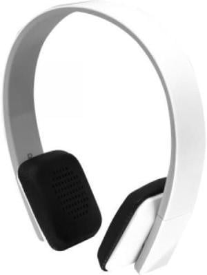 ALURATEK ALU#ABH04F Bluetooth Wireless Stereo Headphone with Built In Battery (White)