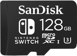 SANDISK SAN#SDSQXBO128GANCZA 128GB UHS-I microSDXC Memory Card for the Nintendo Switch / officially-licensed