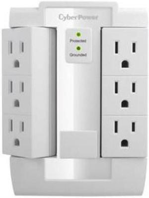 CyberPower CSB600WS 6 OUTLT WALL SURG PROTCTR