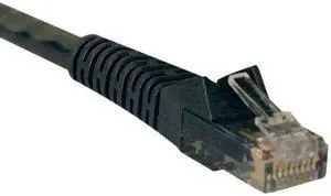 Tripp Lite N201-100-BK 100-ft. Cat6 Gigabit Snagless Molded Patch Cable (RJ45 M/M) - Black