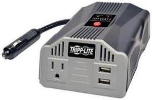 Tripp Lite PV200USB  PowerVerter Ultra-Compact - DC to AC power inverter + battery charger - 12 V - 200 Watt - 2 output connector(s)