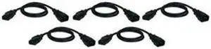 Tripp Lite P004-002-5  - Power cable (125 VAC) - IEC 320 EN 60320 C14 - IEC 320 EN 60320 C13 - 2 ft - black (pack of 5 )