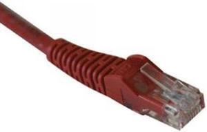 Tripp Lite N001-010-RD 10FT CAT5E/CAT5 350MHZ SNAGLESS MOLDED CABLE RJ45 M/M RED