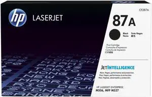 HP HP#CF287A  87A (CF287A) LaserJet Enterprise M506  (Flow) MFP M527  Pro M501 Black Original LaserJet Toner Cartridge (9 000 Yield)