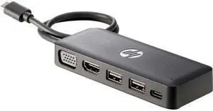 HP Z9G82AA  Travel Hub - Port replicator - (USB-C) - for Chromebook 13 G1, EliteBook x360, Pro x2, Spectre Pro 13 G1, ZBook 15 G4, 17 G4, Studio G4