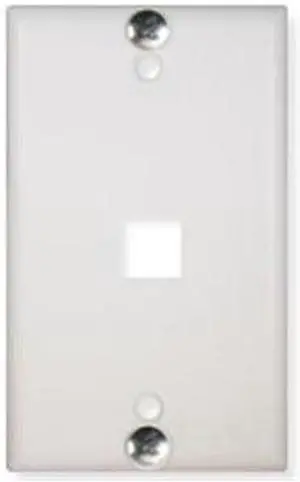 ICC IC107FFWWH Wall Plate  Phone  Flush 1-Port White