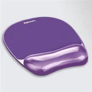 FELLOWES 91441 PURPLE CRYSTAL MOUSEPAD/WRIST REST