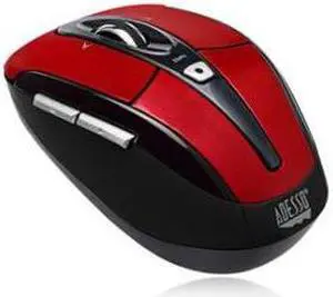 Adesso IMOUSES60R Red Wireless Programmable Mini Mouse