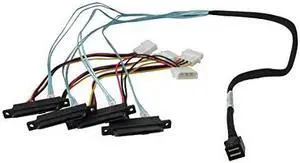 HighPoint Technologies, Inc. 8643-4SAS-1M INT MINI-SAS HD TO 4XSAS CABLE HighPoint Technologies, Inc. 8643-4SAS-1M INT MINI-SAS HD TO 4XSAS CABLE