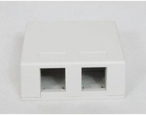 ICC IC107BC2WH Surface Mount Box  2-Port  25PK  White