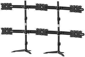 Amer Networks, Inc AMR6S32 HEAVY DUTY 6 MONITOR DESK