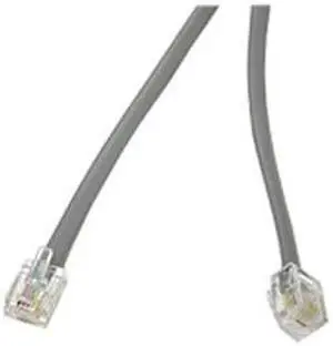 Cables To Go 09593 50ft RJ11 6P4C Modular Telephone Cable