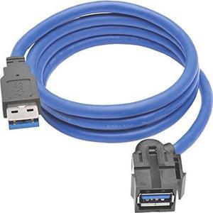 Tripp Lite U324-003-KJ 3ft USB Extension Cable Keystone Jack MF