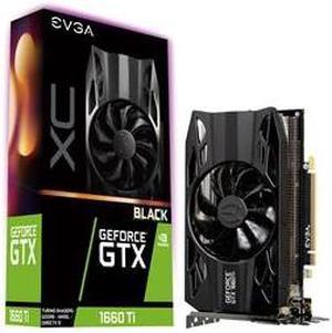 EVGA 06G-P4-1261-KR  Video Card 06G-P4-1261-KR GeForce GTX 1660 Ti XC Black GAMING 6GB GDDR6 HDB Fan