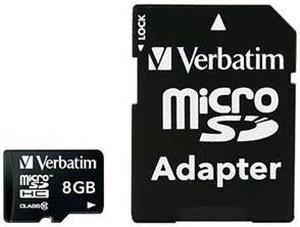 VERBATIM 44081 8GB MCROSDHC/CLS10 ADPTR