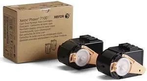 XEROX 106R02602 Xerox Phaser 7100 Cyan Toner Cartridge Dual Pack (2 Pack of OEM# 106R02599) (2 x 4 500 Yield)
