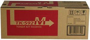 Kyocera TK-592M  FS-C2026  C2126  C2526  C2626  C5250DN  M6026  M6526  P6026 Magenta Toner Cartridge (5 000 Yield)