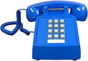 CORTELCO ITT-2500-V-BL 250012-VBA-20M Desk w/ Volume BLUE