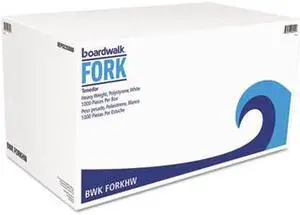 Heavyweight Polystyrene Cutlery, Fork, White, 1000/Carton FORKHW