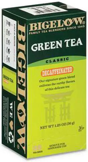 Decaffeinated Green Tea, Green Decaf, 0.34 lbs, 28/Box 10347
