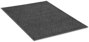 Guardian EGDFB040804 EcoGuard Diamond Floor Mat, Rectangular, 48 x 96, Charcoal