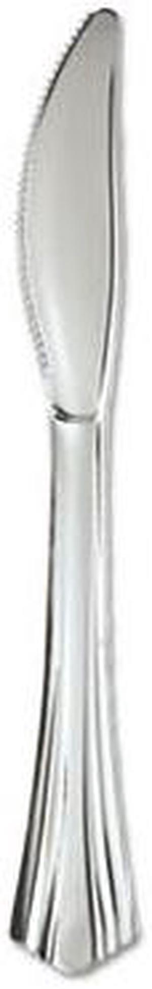 WNA WNA630155 Heavyweight Plastic Knives, Silver, 7.50" - 600 / Case