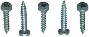 AP PRODUCTS 0337014DP AP Products 012-PSQ500 8 X 1-1/4 Pan Head Square Recess Screw, Pack of 500 - 1-1/4", Zinc